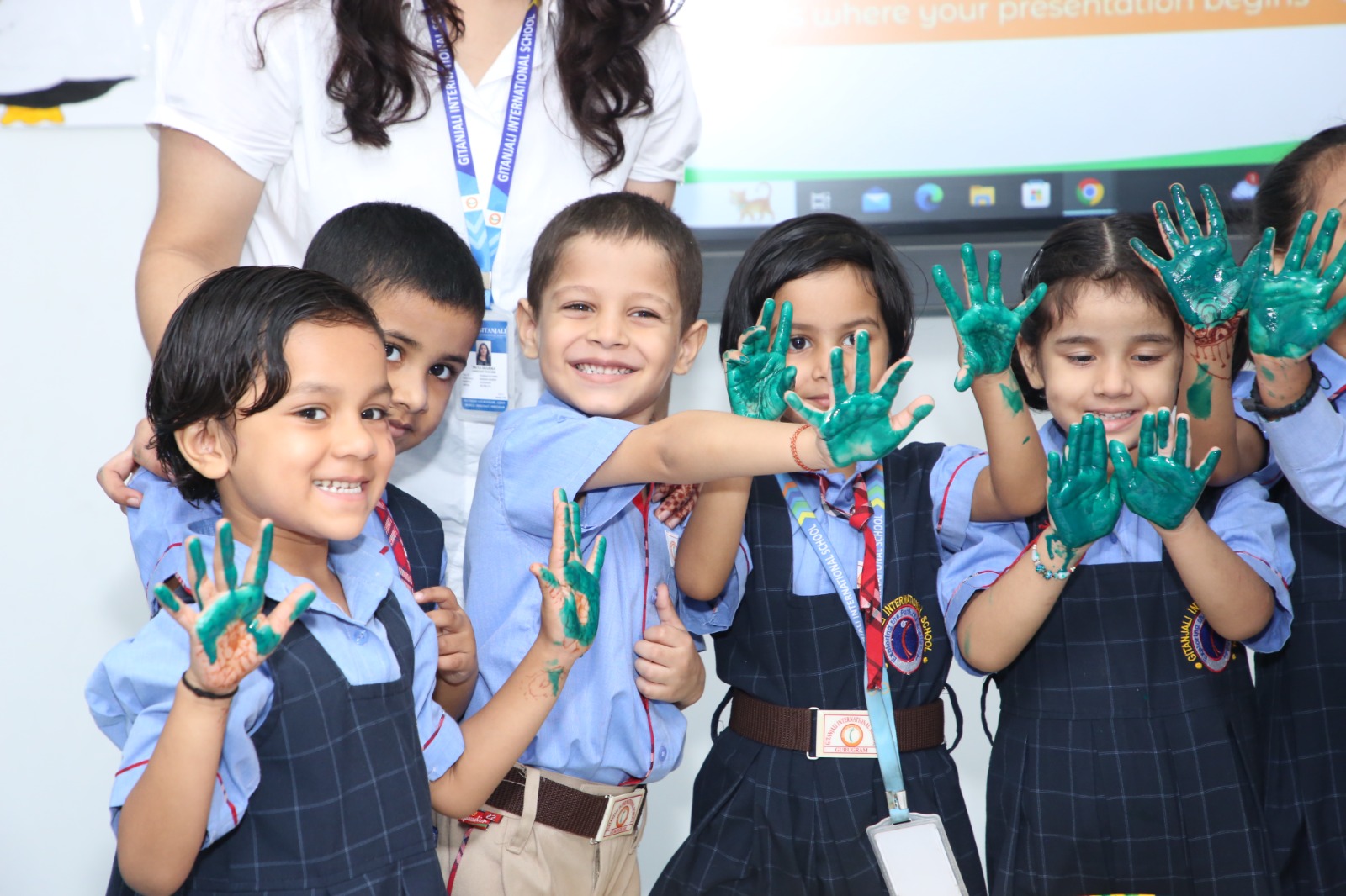 best schools in gurgoan gitanjali international school happy children